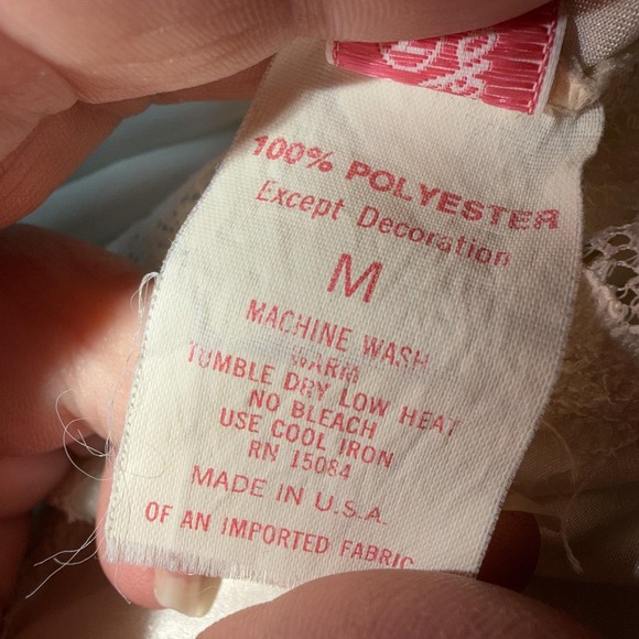 Vintage Pembrook Slip Dress M White Satin Lace Babydoll Chemise Lingerie Bridal - Picture 4 of 10